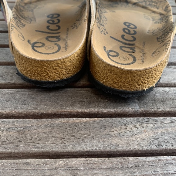 Calceo Women’s Size EU 36 US 6 Boho Thong Sandals Colorful - Picture 3 of 12